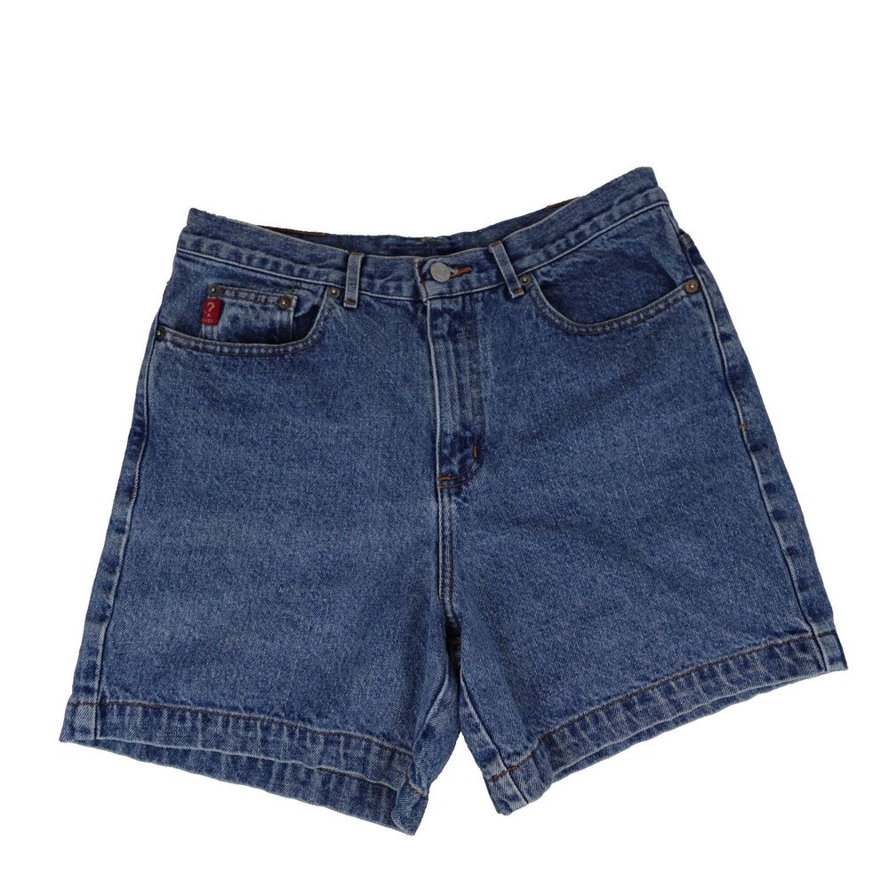 Vintage Guess 90s High Rise Denim Shorts Womens Size 30-31 Blue Mom Jean Mexico